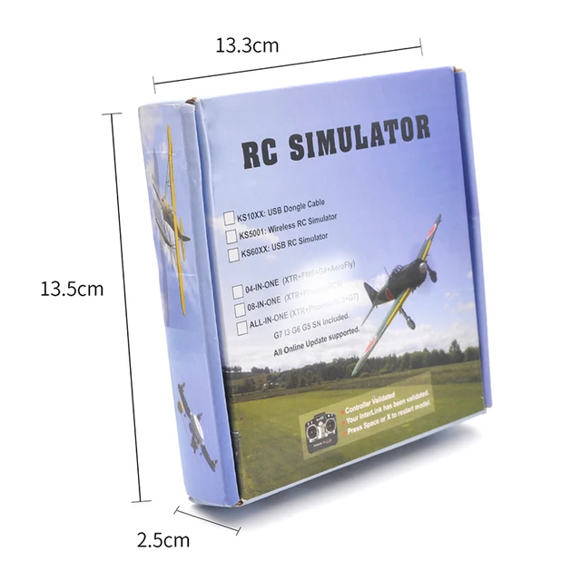 2.4G PPM Flight RC Simulator Wireless Cable USB RealFlight Freerider G7 G6 G5.5 G5 PH5.0 for Flysky FS-I6 FS-TH9X FS-T6 FS-CT6B 5
