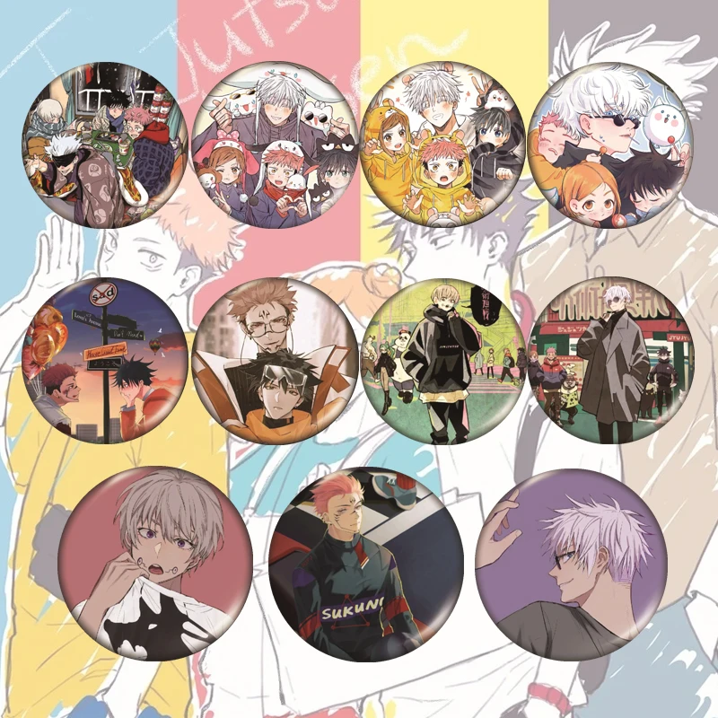 

Cartoon Jujutsu Kaisen Pin Cosplay Badge Accessories For Clothes Backpack Decoration Children's gift