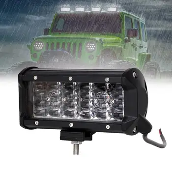 

6.5INCH Quad Row LED Off-Road Work Light Pods Spot Beam Fog Driving Headlight 12V 24V for Jeep Car Truck SUV Boat Wagon ATV 4WD