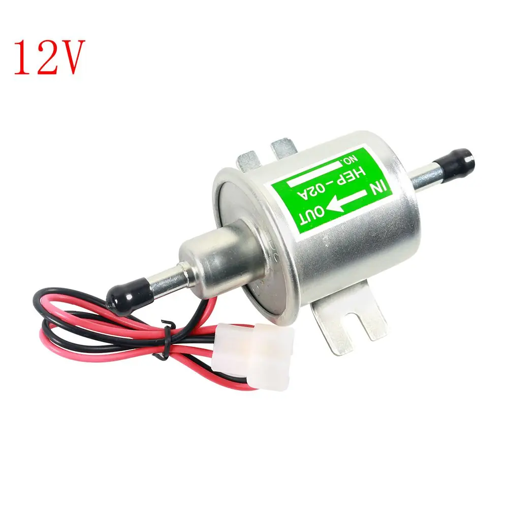 ตัวเลือกสินค้า ปั๊มน้ำมันเชื้อเพลิงไฟฟ้าอเนกประสงค์ HEP-02A 12V 24V แรงดันต่ำ แบบยึดด้วยสลักเกลียว สำหรับรถยนต์ รถจักรยานยนต์ ATV ใช้ได้กับน้ำมันดีเซลและเบนซิน