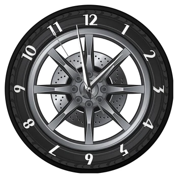 

Car Service Repair Garage Owner Tire Wheel Custom Car Auto Wall Clock Watch