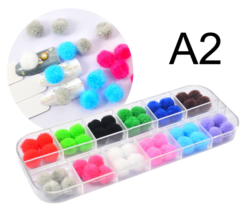 12 Grids Nail Glitter/Flakes/Mirror Powder 3D Charms Mermaid Irregular Star Round Sequins Dust Set Decoration for Nail