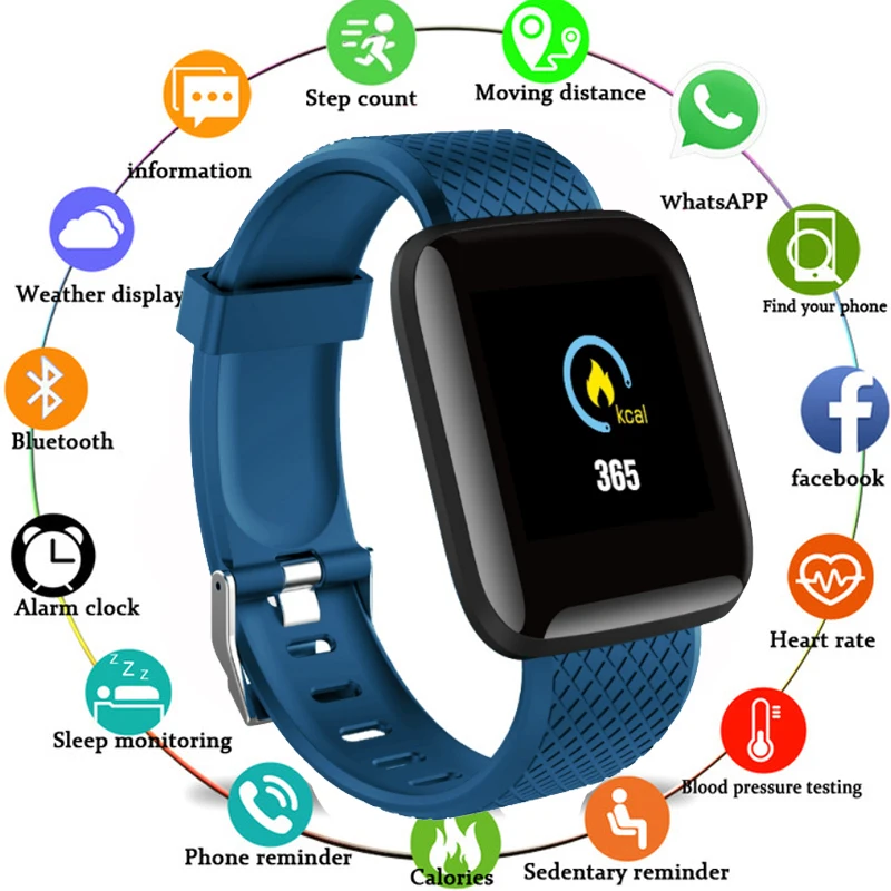 

D13 Fitness Watches Smart Watch Heart Rate Monitor Blood Pressure Monitor for ios Android Iphone phone