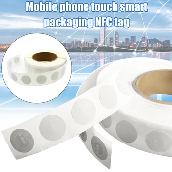 

NFC Tags Sticker 25mm Coated Paper Ntag213 RFID Tags 13.56mhz Self Adhesive Labels Sticker for NFC Enabled Phones KQS8