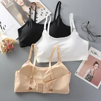 

Linbaiway Ice Silk Bra for Women's Seamless Push Up Lingerie Underwear Sports Bra Crop Top Chest Padded Fitness Vest