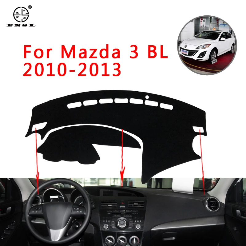 PNSL крышка приборной панели автомобиля коврик для Mazda 3 BL 2010 2013 Защита от Солнца