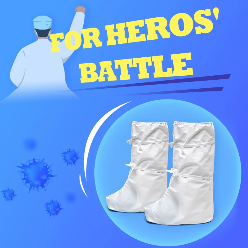 

ONEMIX Waterproof Shoe Cover Medical Reusable Shoes flat protective Homes Cover Shoe Plastic Dustproof Riding Overshoes White