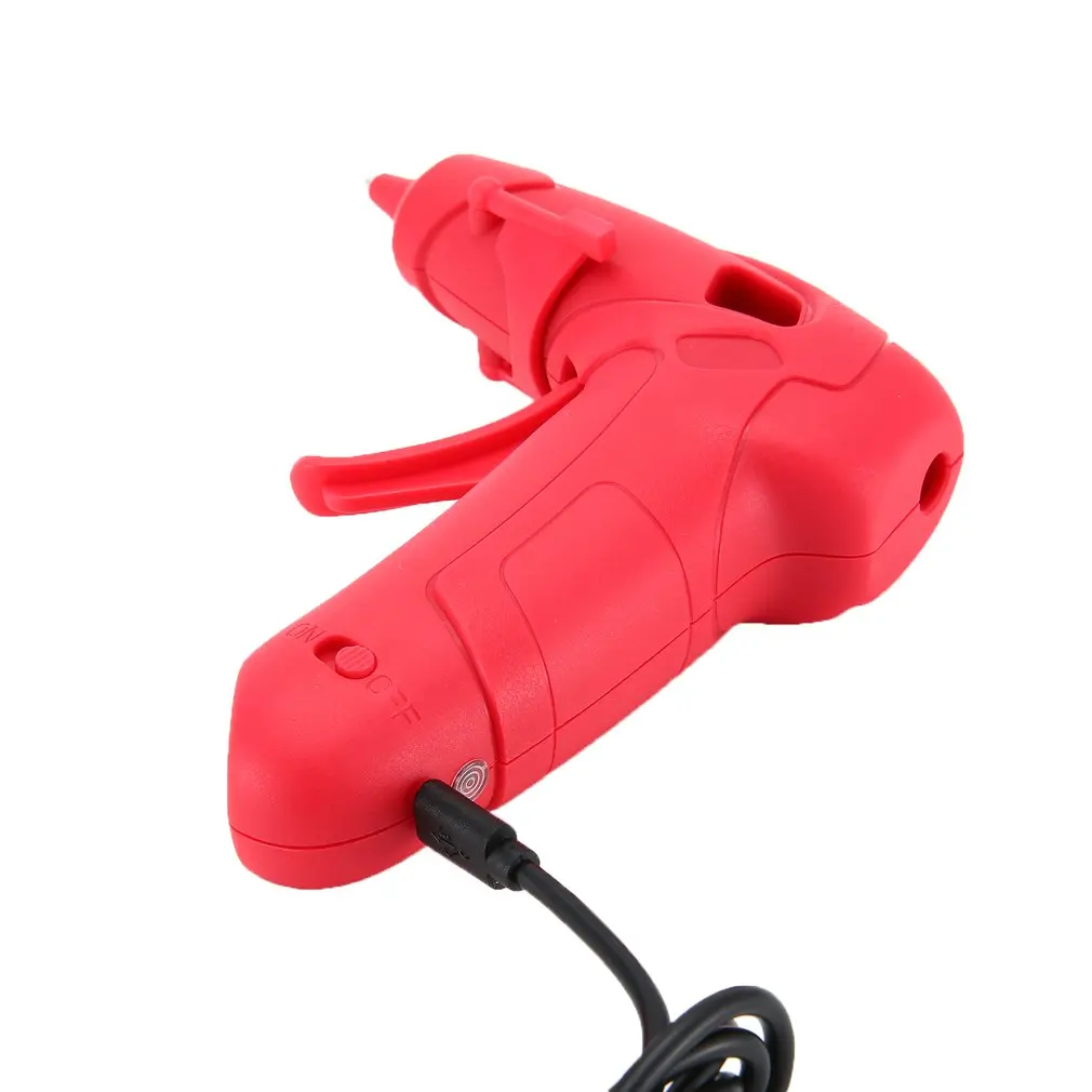 RJ807 USB Charging 5V/1A Hot Melt Glue Gun with Glue Stick for DIY Handwork Repair Tools Electric Heat Temperature Glue Guns