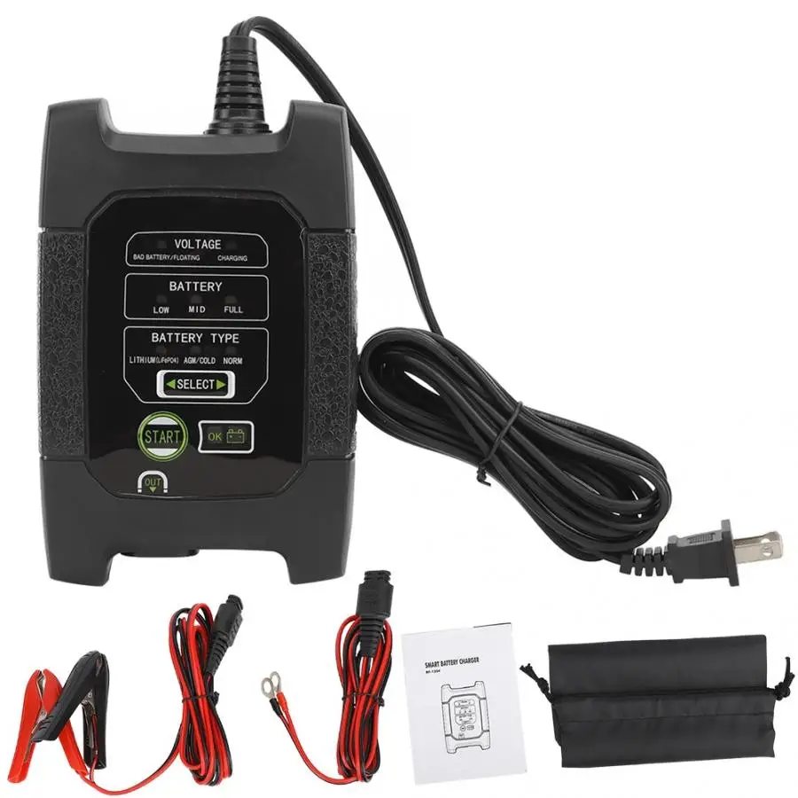 Для зарядки в автомобиле 12V автомобиль интеллигентая(ый) Батарея Тестер светодиодный Дисплей генератор анализатор штепсельная вилка американского стандарта 110V араба Аксесуар