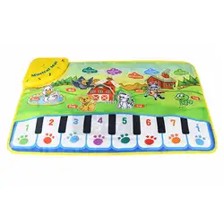 Детские Обучающие, музыкальные игрушки инновационное музыкальное детское фортепиано игровой коврик с развивающая музыкальная игрушка