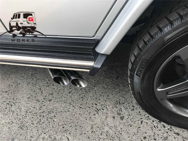 G класс W463 G350D B Стиль выхлопные наконечники для W463 G350D глушитель наконечники концевые трубы 1990-2015y