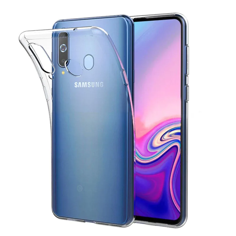 Прозрачный чехол для телефона Samsung Galaxy A8S SM G8870 2019 мягкий гибкий силиконовый