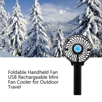 

Portable Hand Fan USB Rechargeable Foldable Handheld Mini Fan Cooler 3 Speed Adjustable Cooling Fan for Outdoor Travel Wholesale