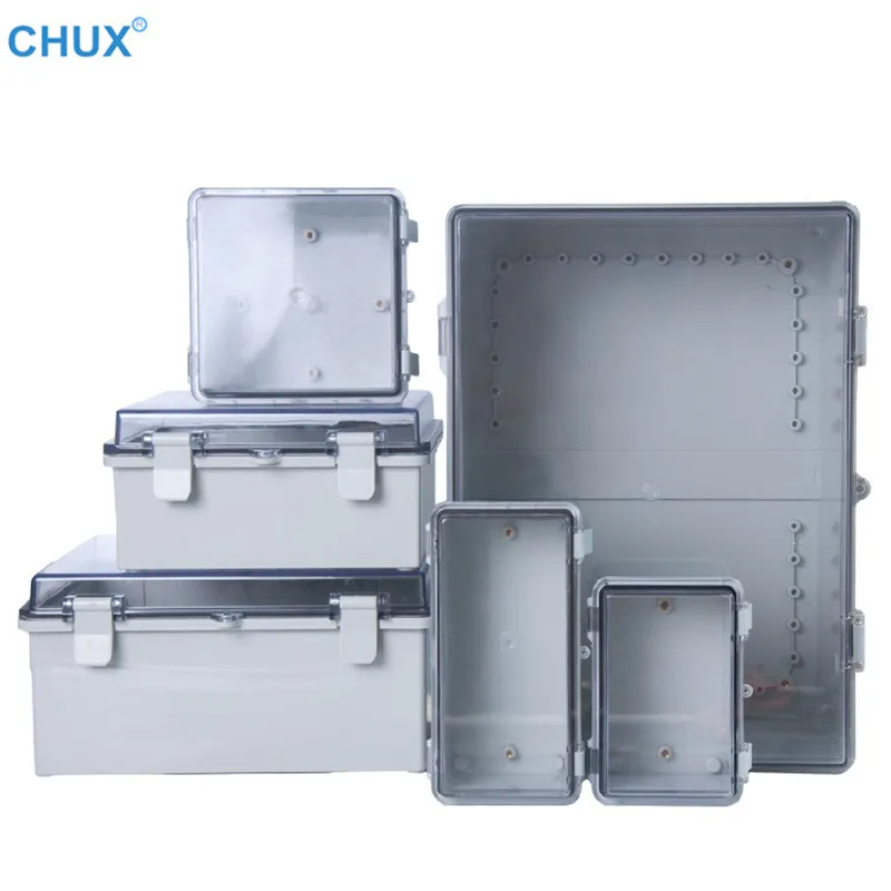 With Hasp Waterproof Electrical Junction Box Outdoor Sealed Switch Power Plastic Enclosure Case Electrical Distribution boxes afbeelding