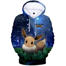 Phenix толстовки с капюшоном с 3D принтом «Pokemon Let' Go» и «Пикачу»; тонкая стильная детская одежда в стиле Харадзюку для мальчиков и девочек