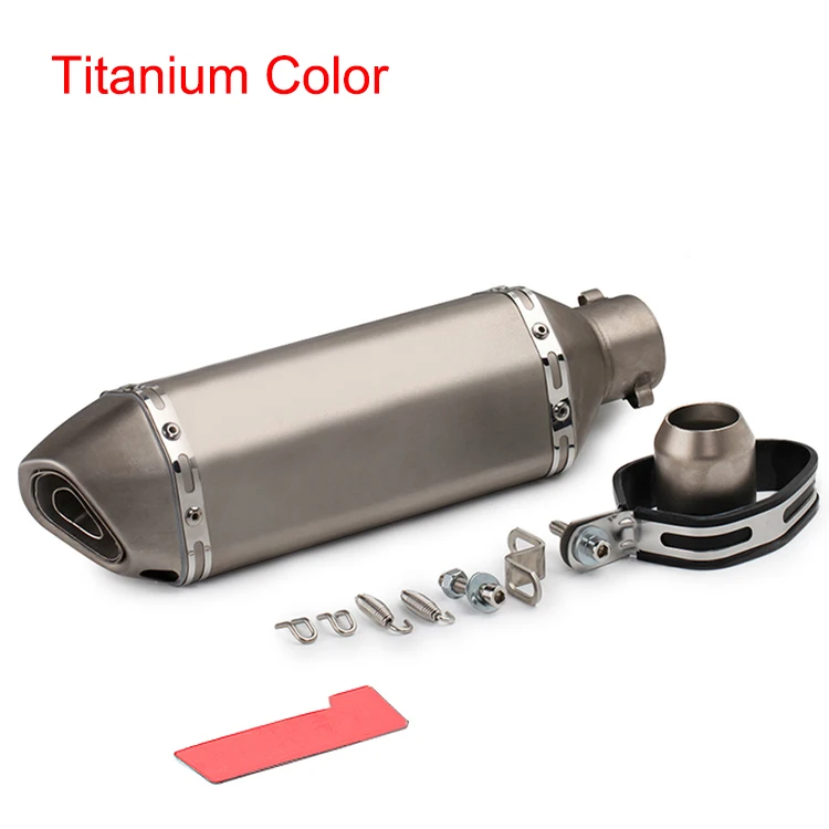 Motor Full System Exhaust Escape Modified Front Link Pipe Muffler DB Killer Silencer (7)