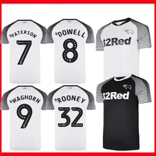 19 20 Дерби графство FC футбольные майки Пользовательские Дерби графство FC домашняя футбольная рубашка Размер S-XXL