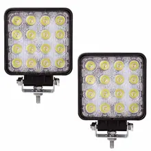 ELEG-2 шт. 48 Вт 6000 К светодиодный точечный луч квадратный рабочий свет лампа трактор внедорожник Грузовик 4WD 12 В 24 В