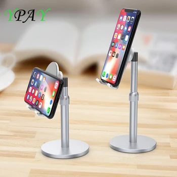 

YPAY Aluminum Alloy Tablet phone Desktop Stand Holder Adjustable Live broadcast stand phone holder For iPad Pro Air Mobile Phone