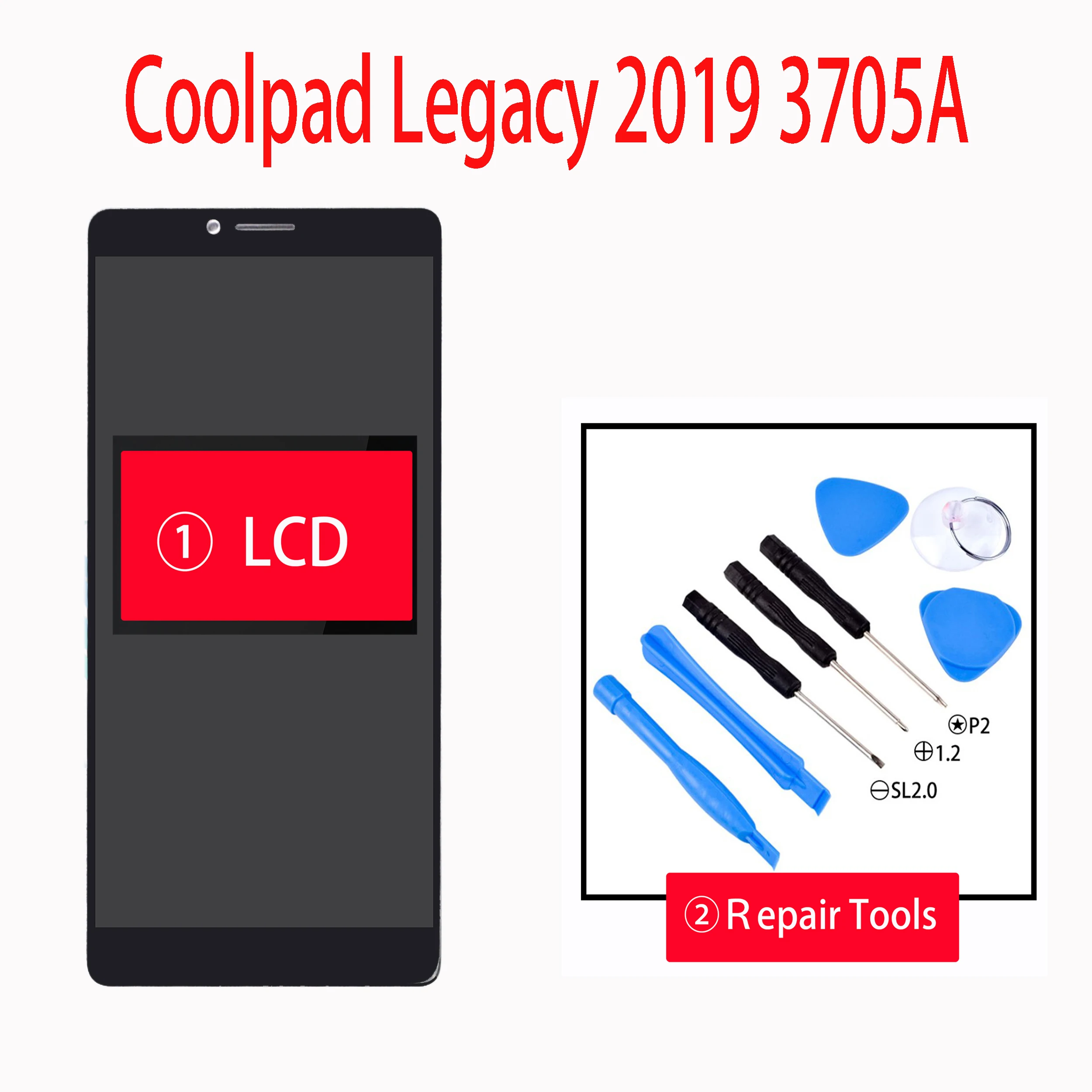 6,36 дюймовый ЖК-дисплей для Coolpad Legacy 3705A+ дигитайзер сенсорного экрана в сборе с инструментами