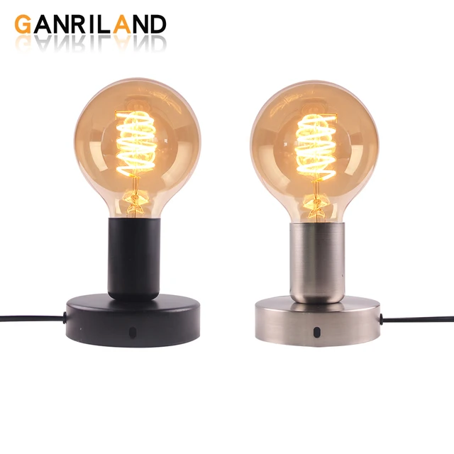 Base per lampada da scrivania Vintage industriale 1.8m E27 portalampada con  attacco E26 lampade da tavolo Edison lampada da soffitto con base da tavolo  in metallo nordico - AliExpress