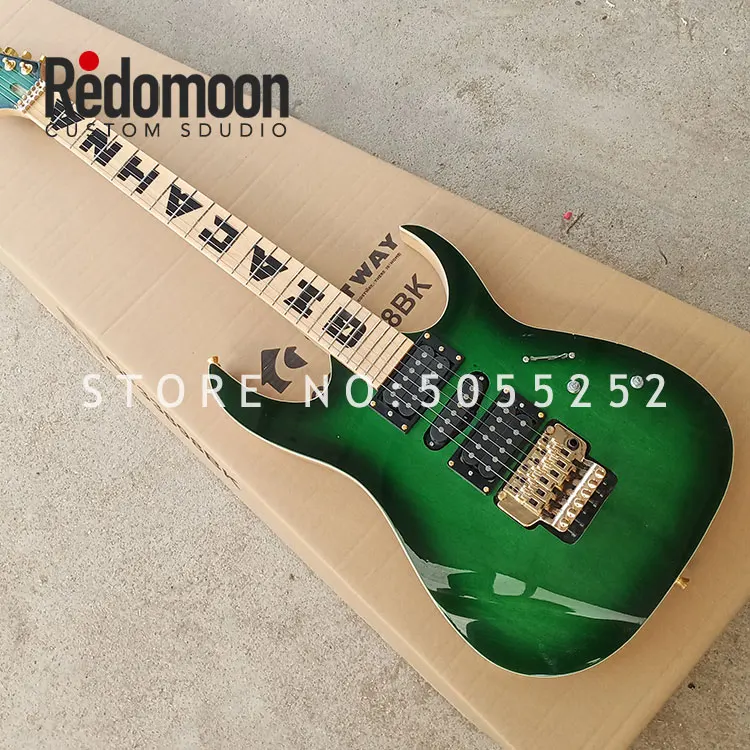 Фабрика на заказ rg гитара 6 струн электрогитара с кленовым грифом золотые детали музыкальный инструмент магазин