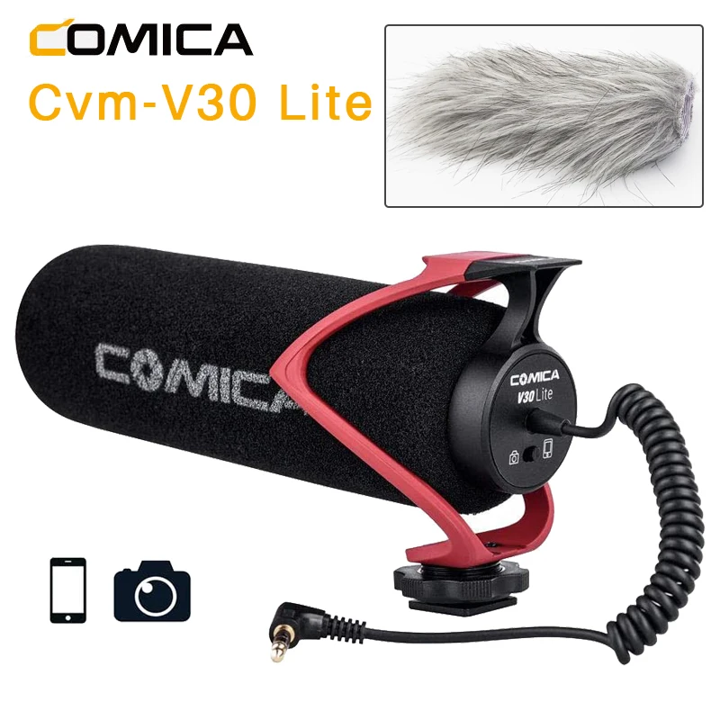 Comica CVM V30 LITE видео микрофон супер кардиоидный конденсатор на камеру дробовик для