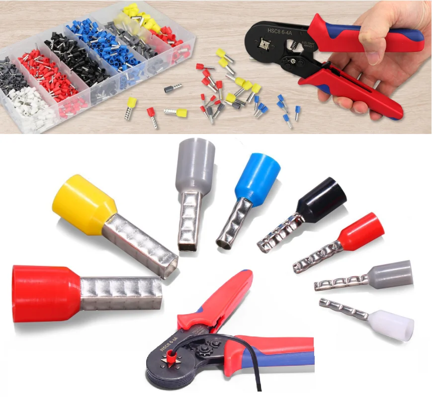 

Upgrade Crimper Tube Terminal Crimper Set 0.08-10mm Tubular Terminal Crimping Clamp Cold Pressing Tool