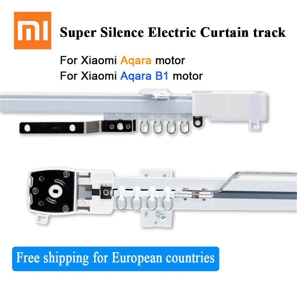 Goedkoop Aanpasbare Super Heel Elektrische Gordijn track voor Xiaomi aqara Dooya KT82 DT82 motor voor smart home