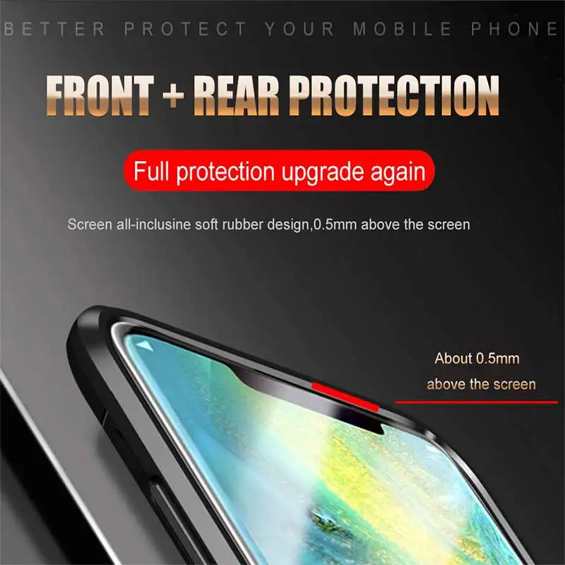 Роскошный чехол с магнитным кольцом для huawei mate 30 P30 P20 Pro, чехол для телефона huawei mate 20 P30 P20 Lite, чехол, противоударный чехол-держатель