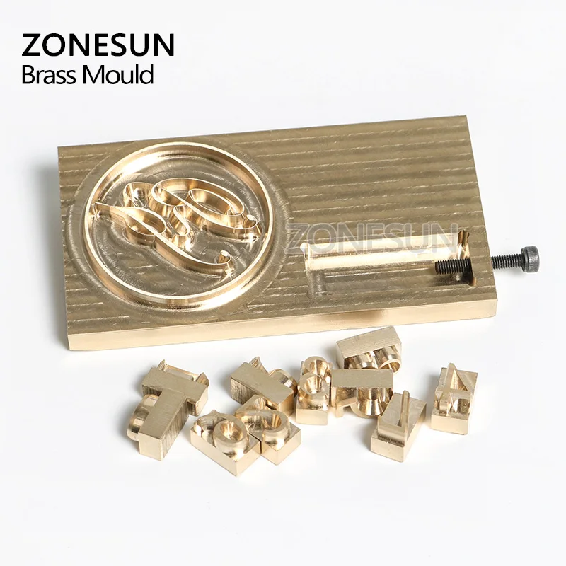 ZONESUN Рождество DIY Пользовательская форма для логотипа, штамповка медная форма с фольгой бумажная печать, Рождество дерево торт кожа тиснения штамп