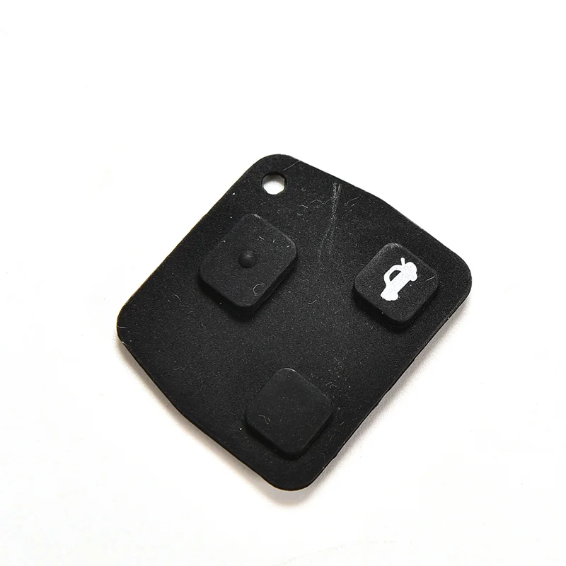 

New Replacement 3 Button Rubber Remote Pad For Toyota Avensis Corolla Lexus Rav4 3 Button Remote Key Fob