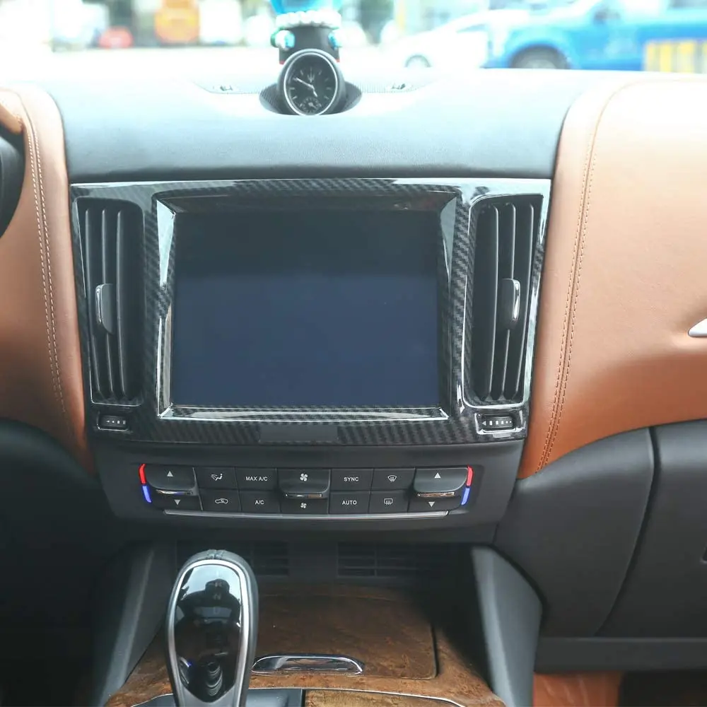 Отделка Рамы навигационного салона из углеродного волокна для Maserati Levante 2016