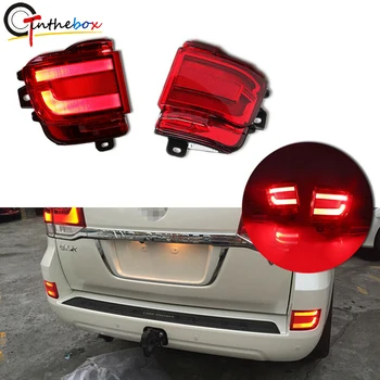 

GTinthebox 2pcs Rear Bumper Reflectors Rear Fog Lights Kit For 2016-2019 TOYOTA Land Cruiser LC200