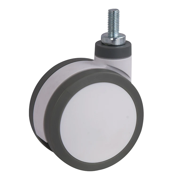 Furniture Caster 5inch Full Plastic Screw Rod Universal Tpu Swivel