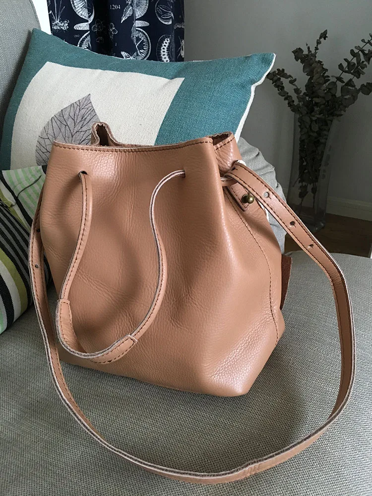 Vendange Ретро женская сумка из коровьей кожи сумка на плечо/сумка-мессенджер 2383 - Цвет: camel