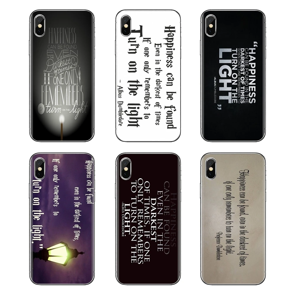 For Samsung Galaxy S2 S3 S4 S5 MINI S6 S7 edge S8 S9 Plus Note 2 3 4 5 8 Coque Fundas Housing Happiness Can Be Found Quote Print |