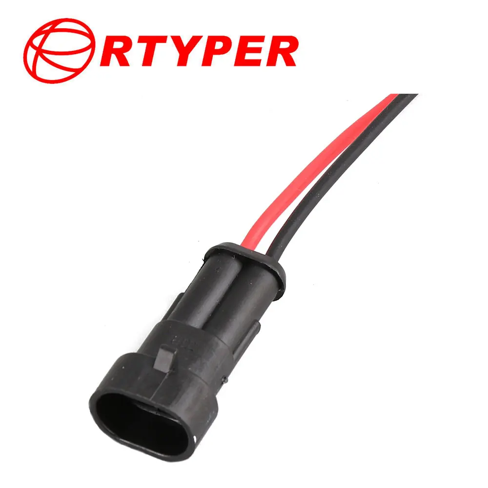 2 Pin Amp Automotive Electrical Connectors Fuel Injector Socket AMP