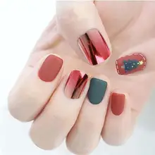 24 шт., короткие накладные ногти, 6 цветов, искусственные накладные ногти из АБС-пластика, художественные украшения, несколько цветов, подходят под все требования
