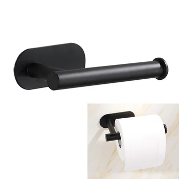 

Wall Mount Toilet Roll Paper Rack Stainless Steel Self Adhesive Bathroom Paper Tissue Stand Bedroom Kitchen Storage Rack