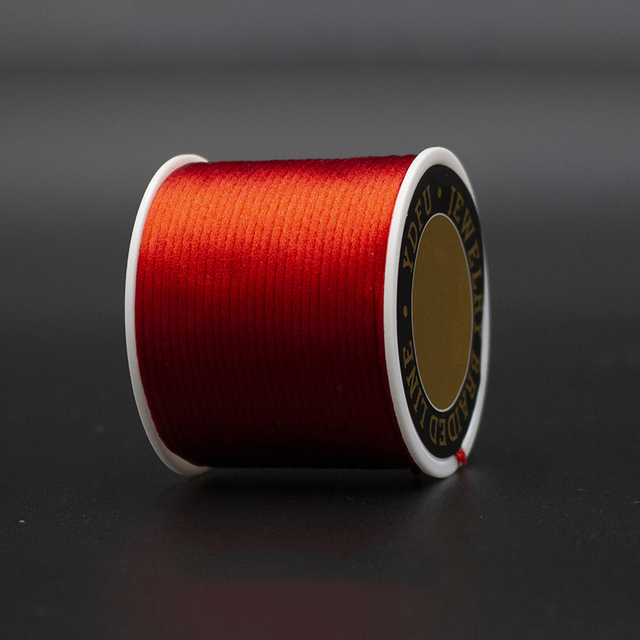 Satin Rattail Silk Cord Nylon Thread Cord Chinese Knot DIY Rope Bead Bracelet Jewelry Making Rope String