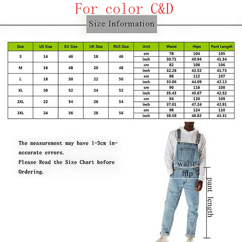 Fashion man Casual Losse Pocket Overalls Comfortabele Denim Jumpsuits Bib pants jeans baggy Jeans Man Blauw Broek