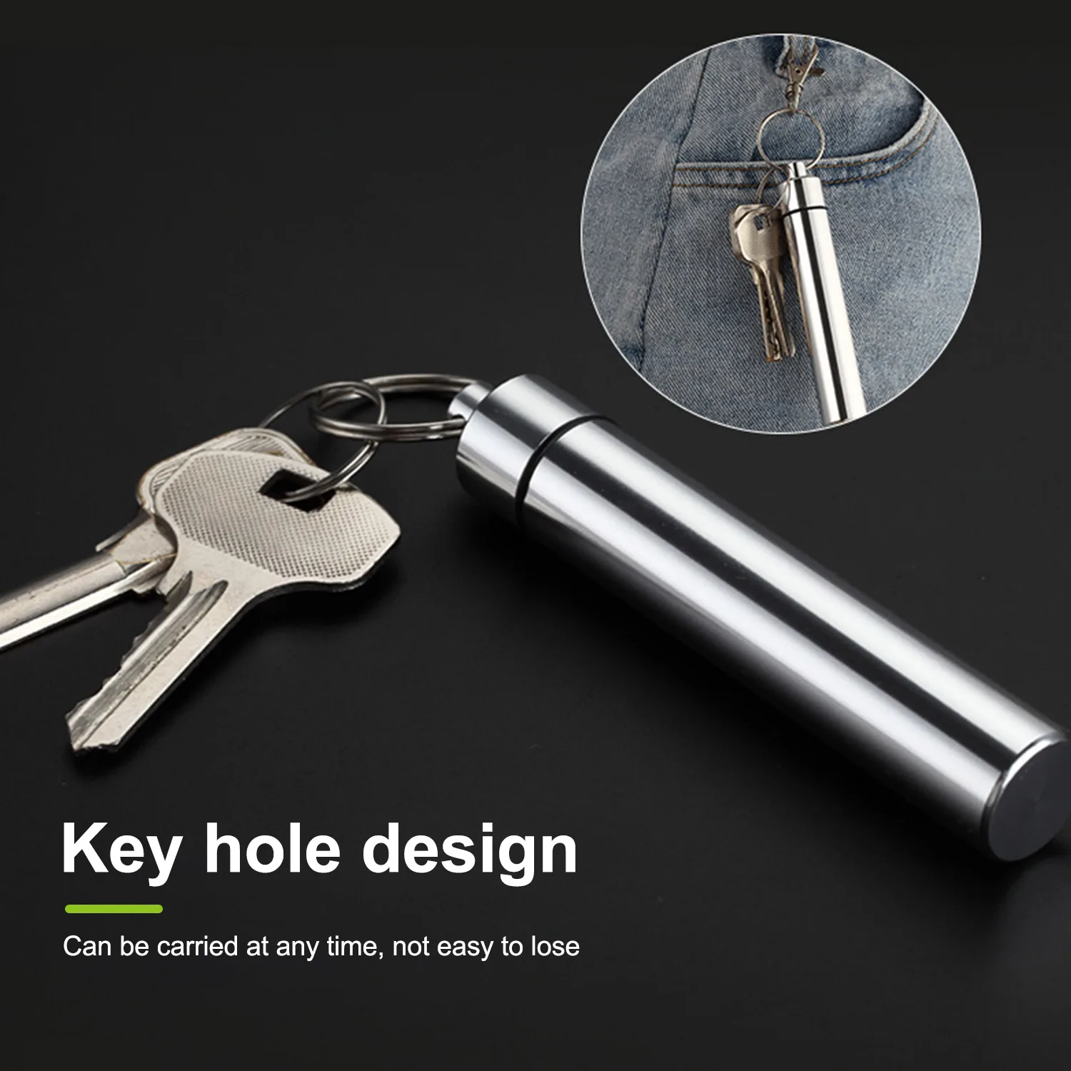 3Pcs Toothpicks Pocket Set Outdoor Edc Portable Multi-Purpose Toothpick Fruit Fork Camping Tool Toothpick Storage Tube
