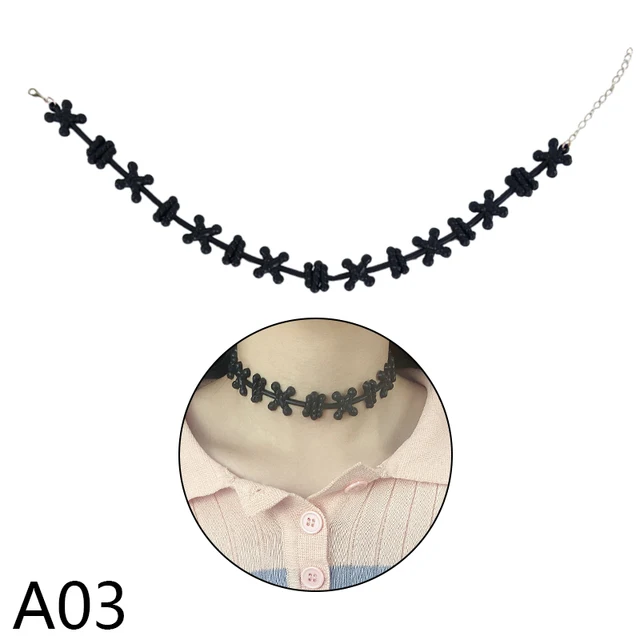 1Pc Blood Drop Choker Cutting Neck 
