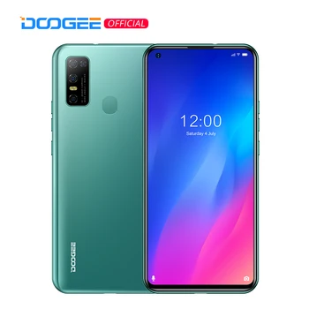Перейти на Алиэкспресс и купить DOOGEE N30 полный нетком 6,55 дюймдюйма с четырехъядерным процессором Камера 128 ГБ Встроенная память Octa Core глобальная версия мобильного телефона 4500mAh ...