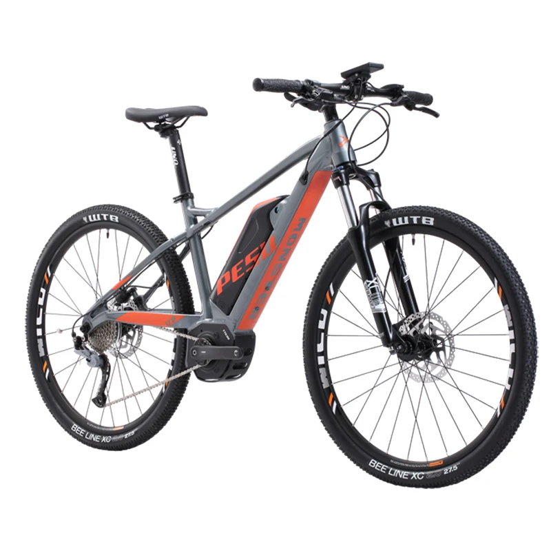 27.5inch XC mountain ebike 350w Mid -motor smart electric mountian bicycle PESU E-BIKE 500wh lithium battery max speed 50km/h 27.5inch XC mountain ebike 350w Mid -motor smart electric mountian bicycle PESU E-BIKE 500wh lithium battery max speed 50km/h