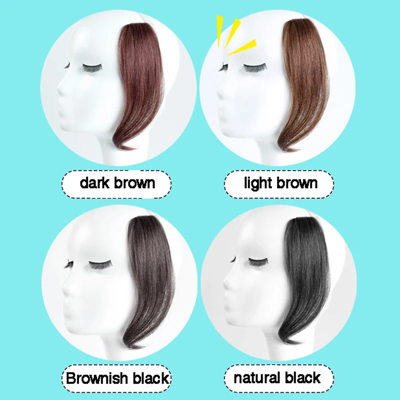 MUMUPI, для девушек, 25-30 см, натуральные синтетические волосы на заколках с челкой спереди, аккуратные/боковые челки, бахрома, волосы для женщин на заколках для наращивания волос