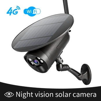 

Wifi Camera Solar Full-color Night-vision PIR HD 1080p Flexible Waterproof IP66 with Loudspeaker Two-way Audio Outdoor Security