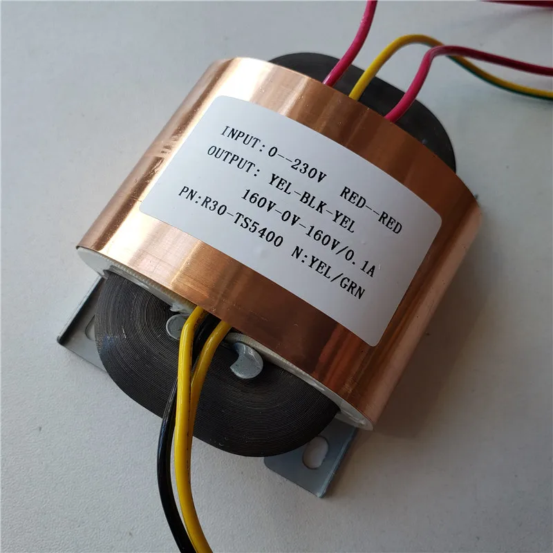 160V-0-160V 0.1A R трансформатор с сердечником 35VA R30 пользовательские Трансформатор 230V медный щит для усилитель мощности питания