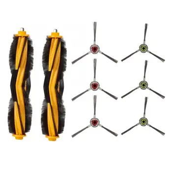 

Cleaner Machine Main Brush Side Brush Replacement Kit Fit for ECOVACS M87M88 M80 M80 Pro DT85 DT83 DM81 DM85